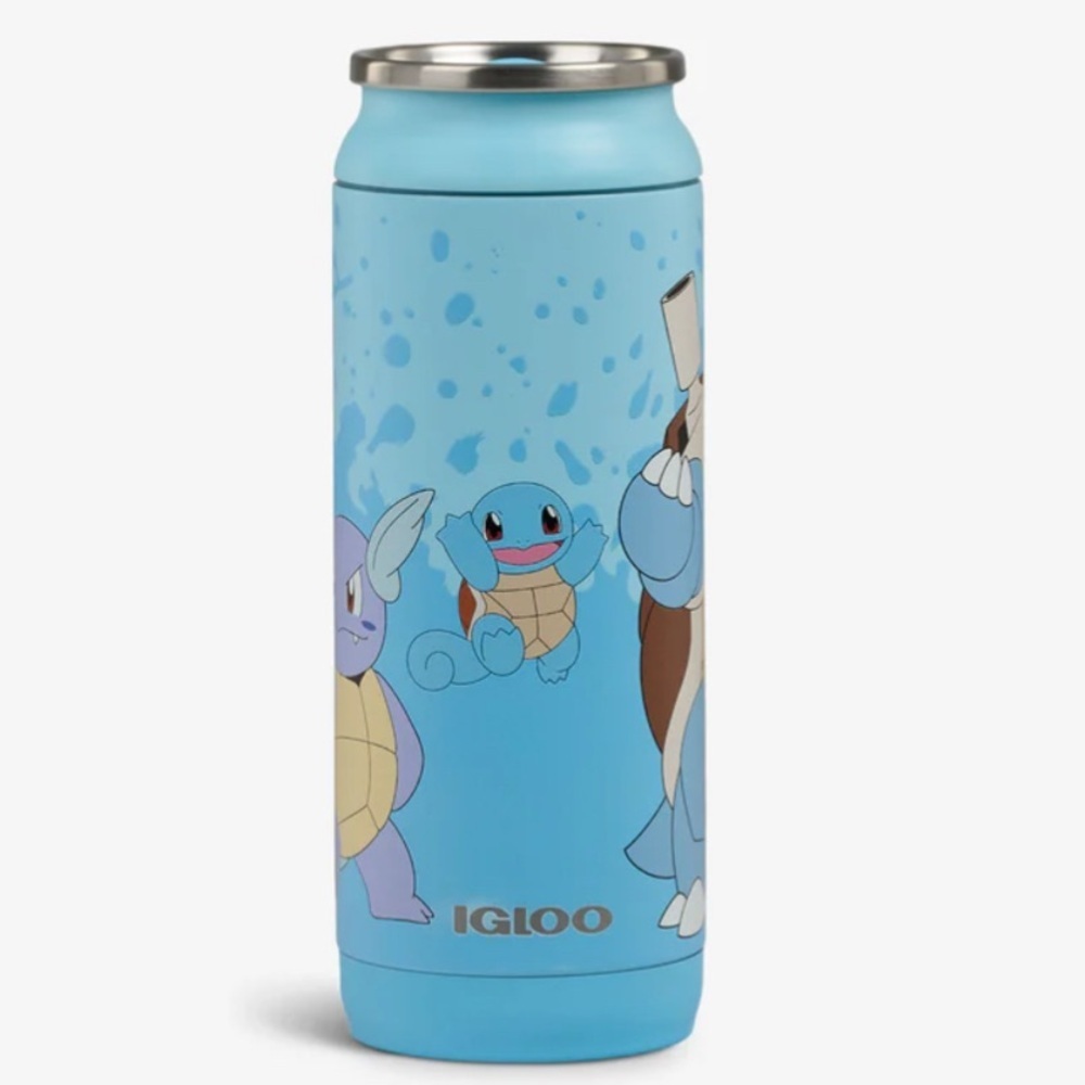 Igloo Pokemon 16 oz Tumbler Squirtle Stainless Steel Can NWT